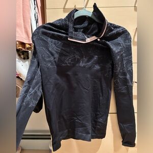 Fabletics black half zip workout jacket xs
